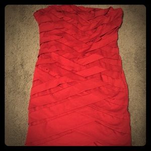 This beautiful crisscross red night dress